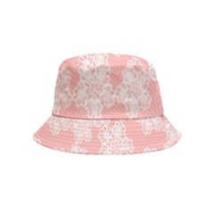 Lace White Ornamental Textile Bucket Hat (kids) by Paksenen