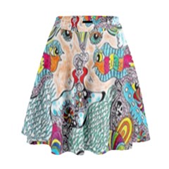 Supersonicangeldream High Waist Skirt by chellerayartisans