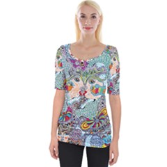 Supersonicangeldream Wide Neckline T-shirt