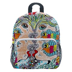 Supersonicangeldream Kids  Age 5-10 Lightweight School Backpack With Side Pockets