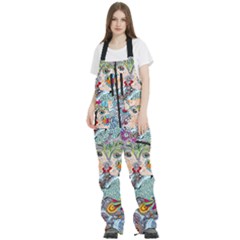 Supersonicangeldream Women s Front Zip Ski And Snowboard Bib Pants by chellerayartisans