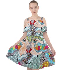 Supersonicangeldream Cut Out Shoulders Dress by chellerayartisans