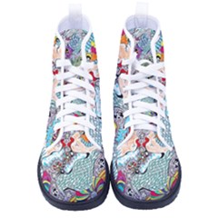 Supersonicangeldream Men s High-top Canvas Sneakers by chellerayartisans