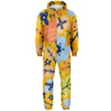 Floral Pattern Beautiful Aesthetic Hooded Jumpsuit (Men) View1