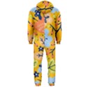 Floral Pattern Beautiful Aesthetic Hooded Jumpsuit (Men) View2