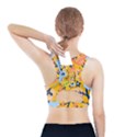 Floral Pattern Beautiful Aesthetic Sports Bra With Pocket View2