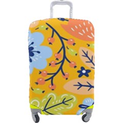 Floral Pattern Beautiful Aesthetic Luggage Cover (large)