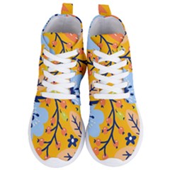 Floral Pattern Beautiful Aesthetic Women s Lightweight High Top Sneakers