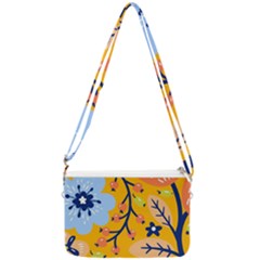 Floral Pattern Beautiful Aesthetic Double Gusset Crossbody Bag