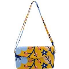 Floral Pattern Beautiful Aesthetic Removable Strap Clutch Bag