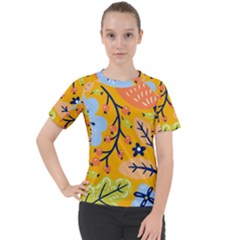 Floral Pattern Beautiful Aesthetic Women s Sport Raglan T-shirt