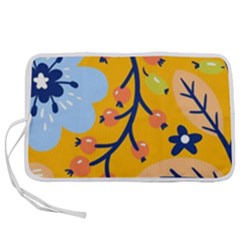 Floral Pattern Beautiful Aesthetic Pen Storage Case (m)