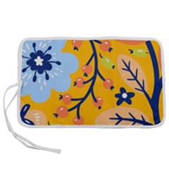 Floral Pattern Beautiful Aesthetic Pen Storage Case (l)