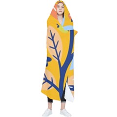 Floral Pattern Beautiful Aesthetic Wearable Blanket