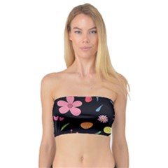 Foliage Pattern Beautiful Aesthetic Secret Garden Bandeau Top