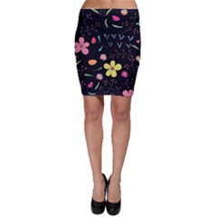 Foliage Pattern Beautiful Aesthetic Secret Garden Bodycon Skirt