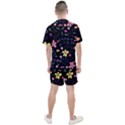 Foliage Pattern Beautiful Aesthetic Secret Garden Men s Mesh T-Shirt and Shorts Set View2