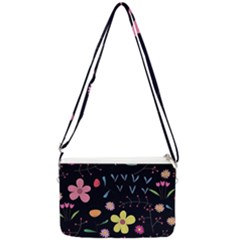 Foliage Pattern Beautiful Aesthetic Secret Garden Double Gusset Crossbody Bag