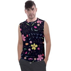 Foliage Pattern Beautiful Aesthetic Secret Garden Men s Regular Tank Top