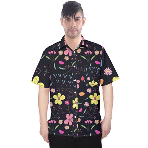 Foliage Pattern Beautiful Aesthetic Secret Garden Men s Hawaii Shirt by Paksenen