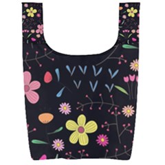 Foliage Pattern Beautiful Aesthetic Secret Garden Foldable Shopping Bag by Paksenen