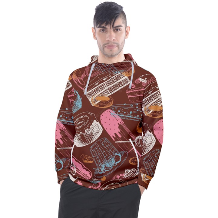 Sweet Food Seamless Pattern Men s Pullover Hoodie