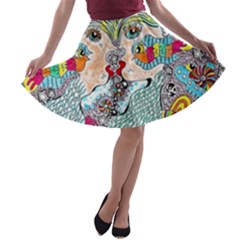 Supersonicangeldream A-line Skater Skirt by chellerayartisans