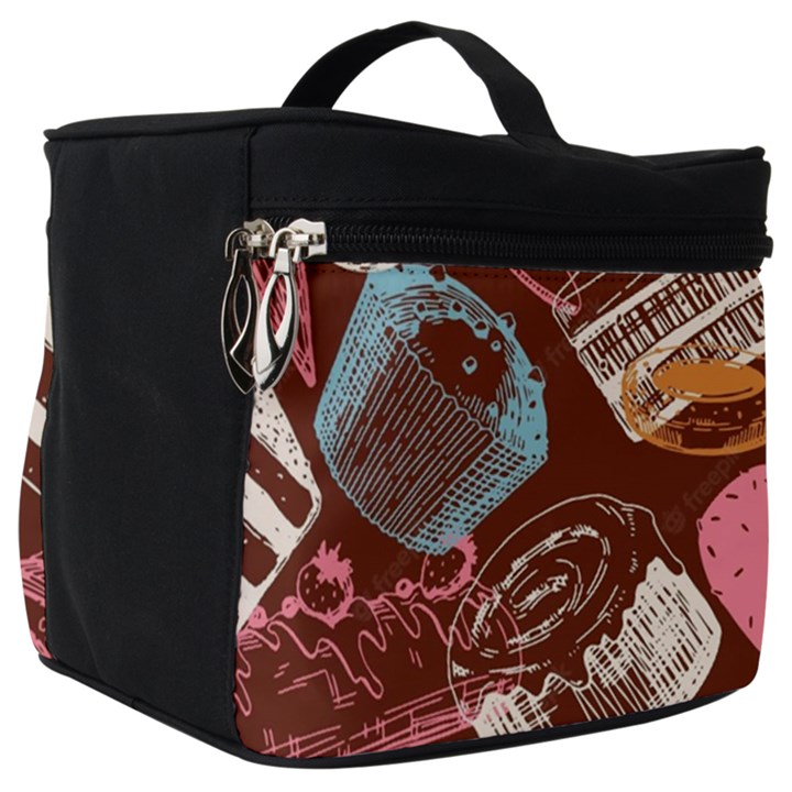 Sweet Food Seamless Pattern Make Up Travel Bag (Big)