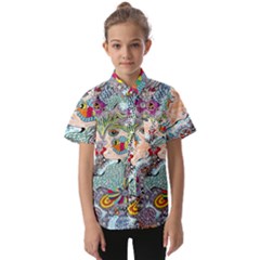 Supersonicangeldream Kids  Short Sleeve Shirt by chellerayartisans