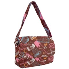 Sweet Food Seamless Pattern Courier Bag by Paksenen