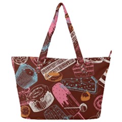 Sweet Food Seamless Pattern Full Print Shoulder Bag