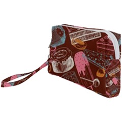 Sweet Food Seamless Pattern Wristlet Pouch Bag (small)