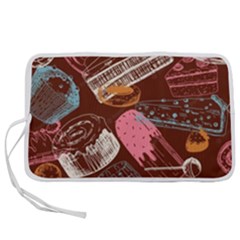 Sweet Food Seamless Pattern Pen Storage Case (m)