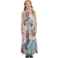 Supersonicangeldream Kids  Satin Sleeveless Maxi Dress