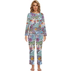 Supersonicangeldream Womens  Long Sleeve Lightweight Pajamas Set by chellerayartisans