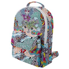 Supersonicangeldream Flap Pocket Backpack (small) by chellerayartisans