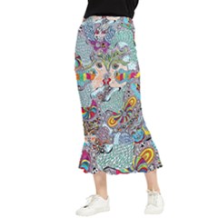 Supersonicangeldream Maxi Fishtail Chiffon Skirt