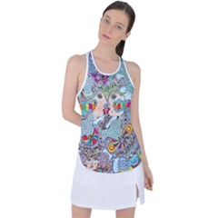 Supersonicangeldream Racer Back Mesh Tank Top