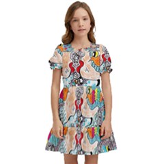 Supersonicangeldream Kids  Puff Sleeved Dress