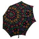 Mexican Folk Art Seamless Pattern Colorful Hook Handle Umbrellas (Medium) View2