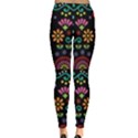 Mexican Folk Art Seamless Pattern Colorful Everyday Leggings  View2