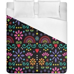 Mexican Folk Art Seamless Pattern Colorful Duvet Cover (california King Size)