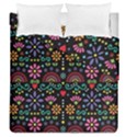 Mexican Folk Art Seamless Pattern Colorful Duvet Cover Double Side (Queen Size) View2