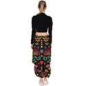 Mexican Folk Art Seamless Pattern Colorful Asymmetrical Ruffle Hem Skirt  View4