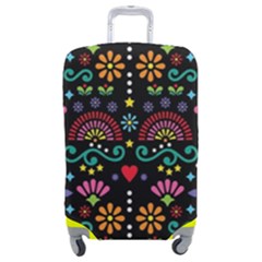 Mexican Folk Art Seamless Pattern Colorful Luggage Cover (medium)