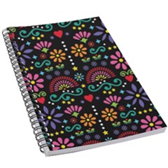 Mexican Folk Art Seamless Pattern Colorful 5 5  X 8 5  Notebook