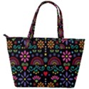 Mexican Folk Art Seamless Pattern Colorful Back Pocket Shoulder Bag  View2