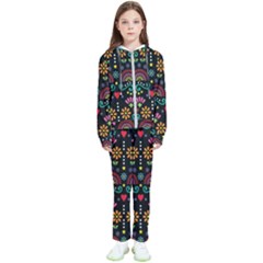 Mexican Folk Art Seamless Pattern Colorful Kids  Tracksuit