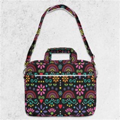 Mexican Folk Art Seamless Pattern Colorful Macbook Pro 13  Shoulder Laptop Bag 