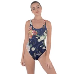 Japanese Wave Koi Illustration Pattern Bring Sexy Back Swimsuit